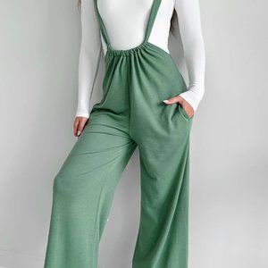 NanaMac wide leg suspender jumpsuit